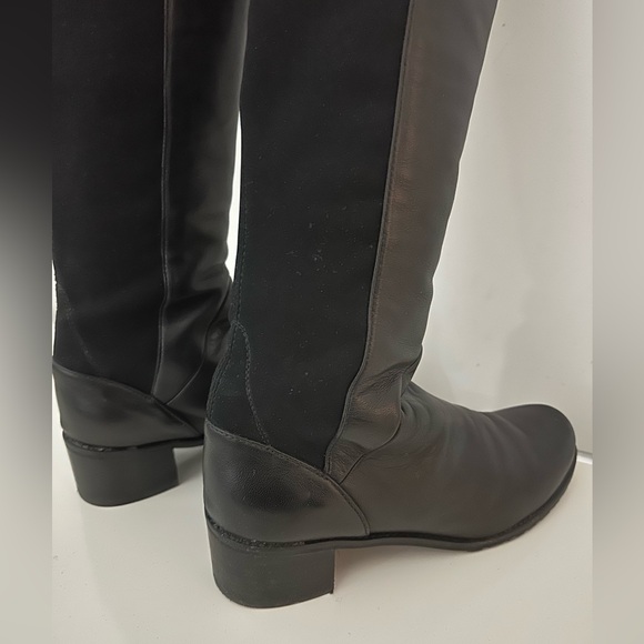 Stuart Weizman 5050 leather long boots black size 6 - Picture 1 of 8